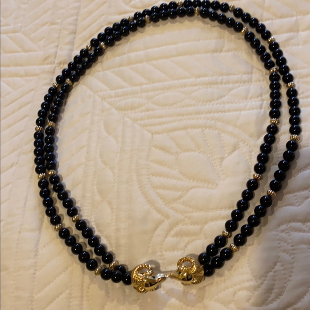 Vintage Kenneth Jay Lane Rams Head Necklace